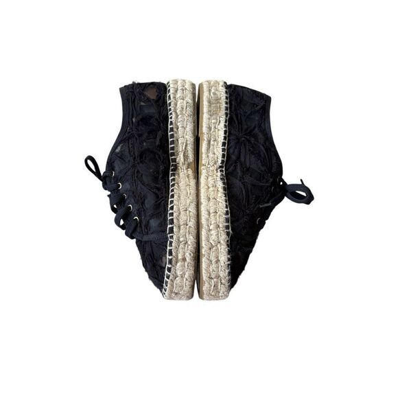 Sundance Lace Petals Sneaker Black Chunky size EU 40 US 9 - Picture 5 of 11